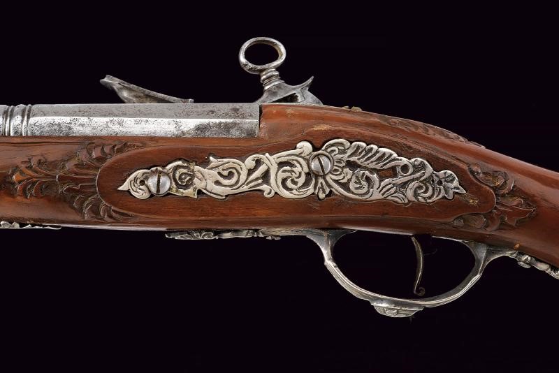 Pistola a pietra focaia composita, Italia, lunghezza 40.5 cm