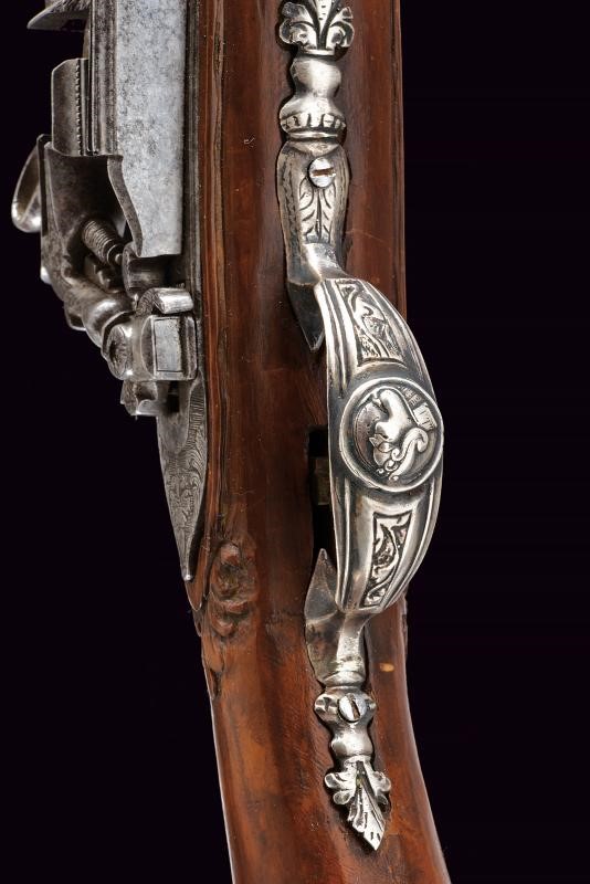 Pistola a pietra focaia composita, Italia, lunghezza 40.5 cm
