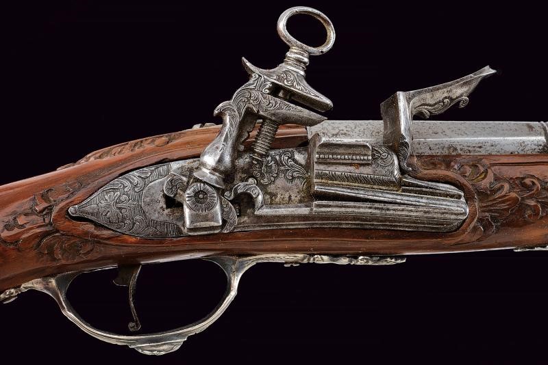 Pistola a pietra focaia composita, Italia, lunghezza 40.5 cm