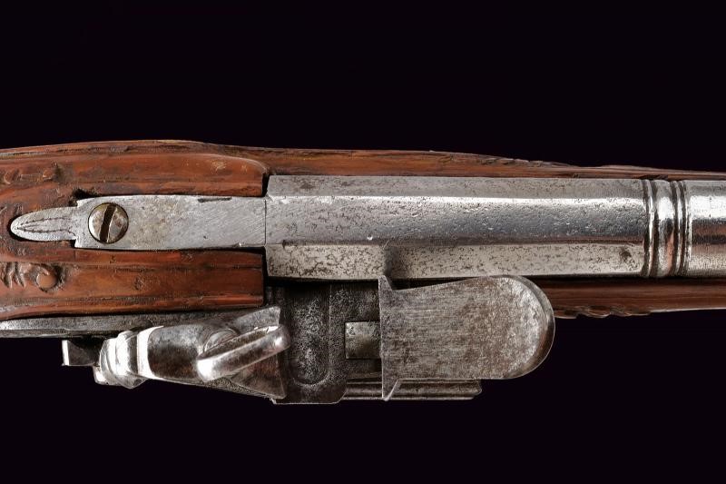Pistola a pietra focaia composita, Italia, lunghezza 40.5 cm