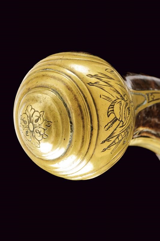 SERMENGHI, Pistola a pietra focaia - Bologna, Lunghezza 36.5 cm