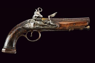 Pistola alla micheletta da ufficiale, Napoli, epoca Impero, lunghezza 25.5 cm