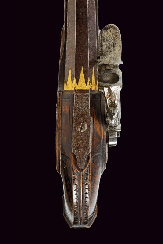 Pistola alla micheletta da ufficiale, Napoli, epoca Impero, lunghezza 25.5 cm
