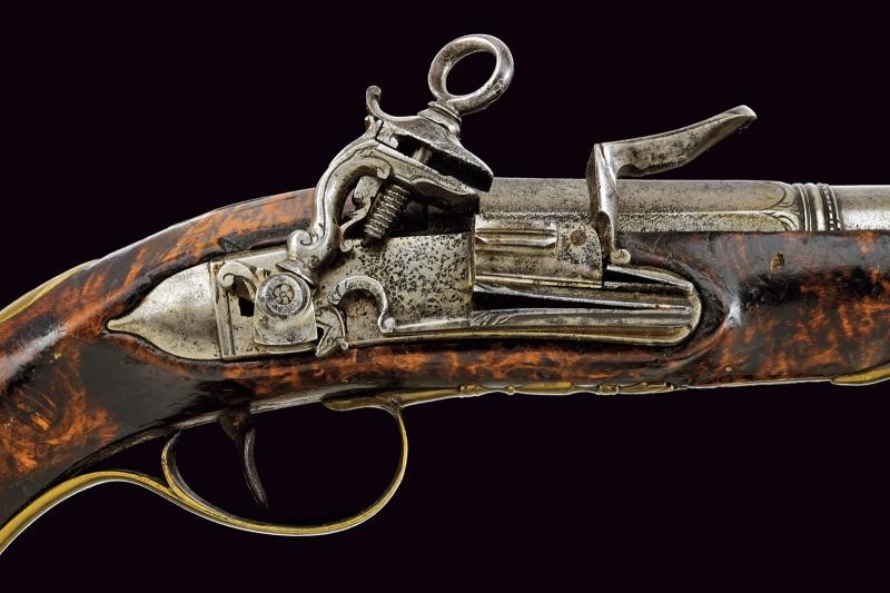 Pistola alla romana, con stemma della famiglia Colonna, Italia centrale