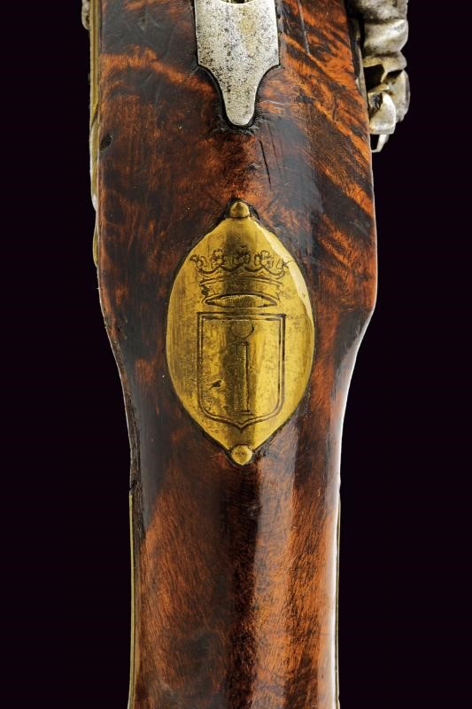 Pistola alla romana, con stemma della famiglia Colonna, Italia centrale