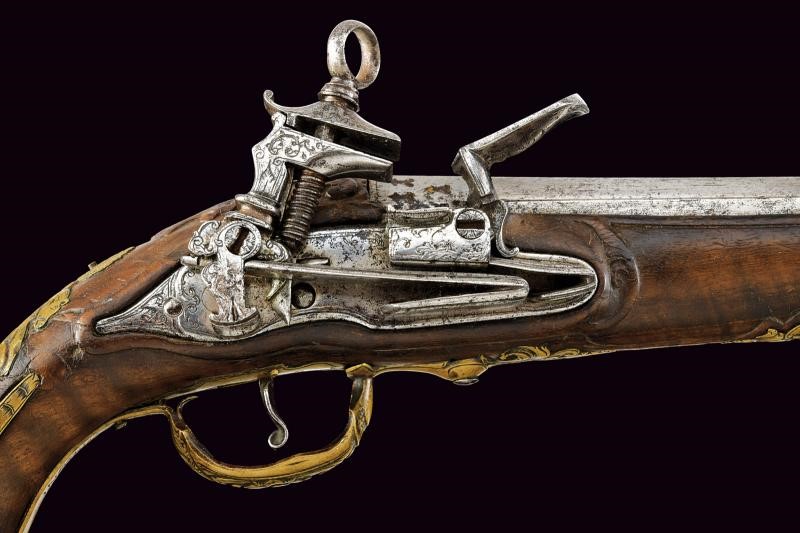 Pistola alla micheletta, Napoli o Spagna, lunghezza 36.5 cm