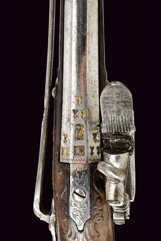 Pistola alla micheletta, Napoli o Spagna, lunghezza 36.5 cm