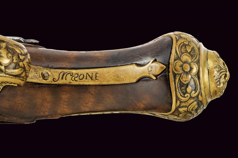 Pistola alla micheletta, Napoli o Spagna, lunghezza 36.5 cm