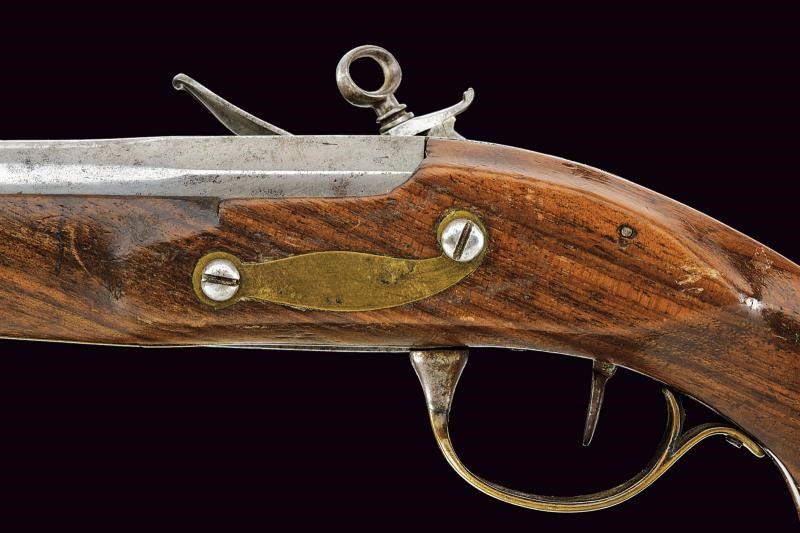 F.lli Mazzocchi, Rara pistola alla romana con coltello a scatto, Roma, lunghezza chiusa 24 cm