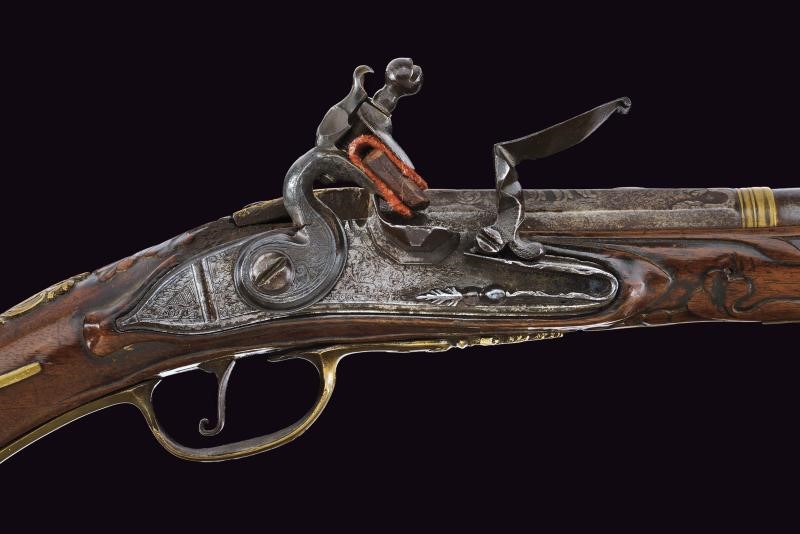 Pistola a pietra focaia, Italia, lunghezza 53.5 cm