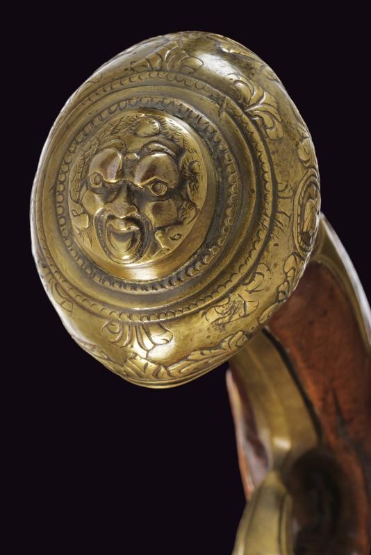 Pistola a pietra focaia, Italia, lunghezza 53.5 cm