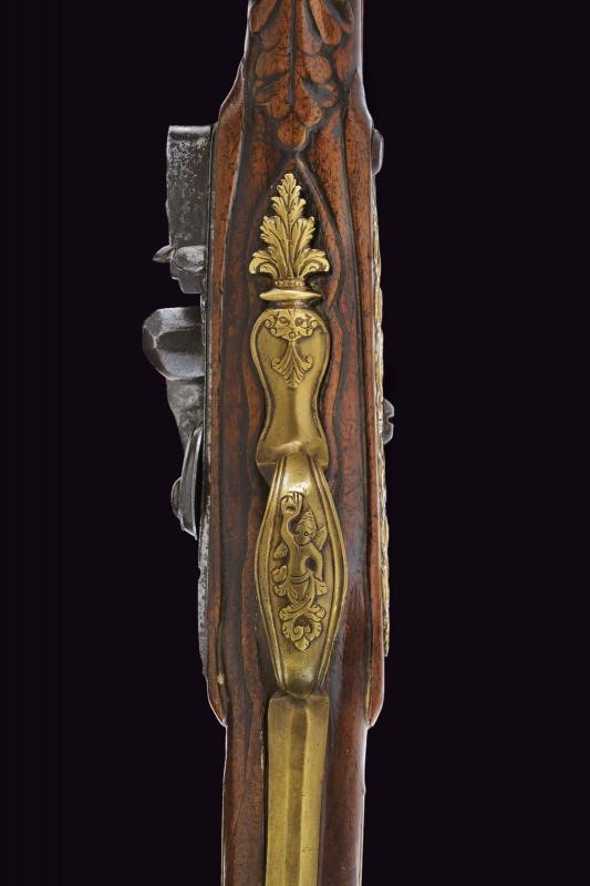 Pistola a pietra focaia, Italia, lunghezza 53.5 cm