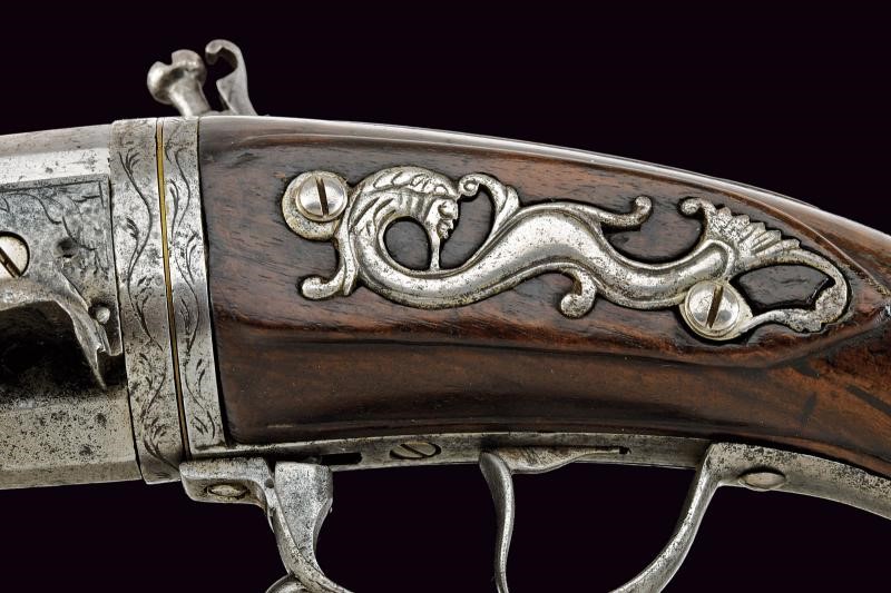 Armaiolo Daleur, Pistola Wender a pietra focaia, Liegi, 1690-1700