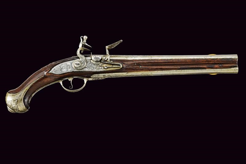 Pistola a pietra focaia, canne sovrapposte, Germania