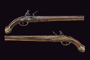 Paio di pistole a pietra focaia