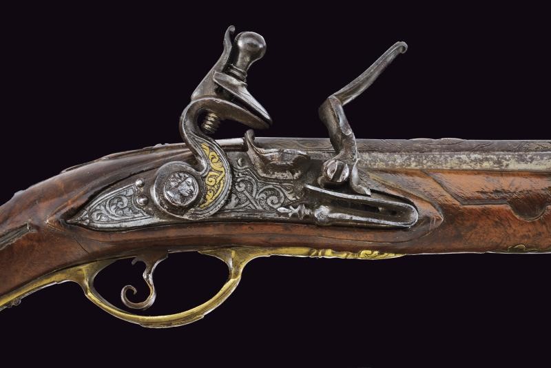 Paio di pistole a pietra focaia, Italia, lunghezza 46 cm