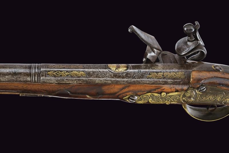 Paio di pistole a pietra focaia, Italia, lunghezza 46 cm