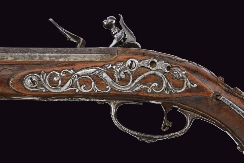 Fiorentino, Paio di pistole a pietra focaia, Brescia, lunghezza 46,5 cm
