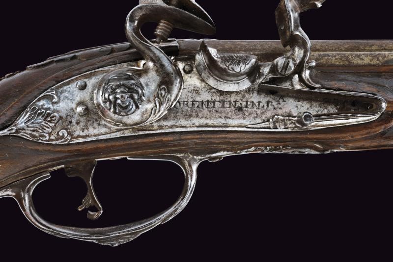 Fiorentino, Paio di pistole a pietra focaia, Brescia, lunghezza 46,5 cm