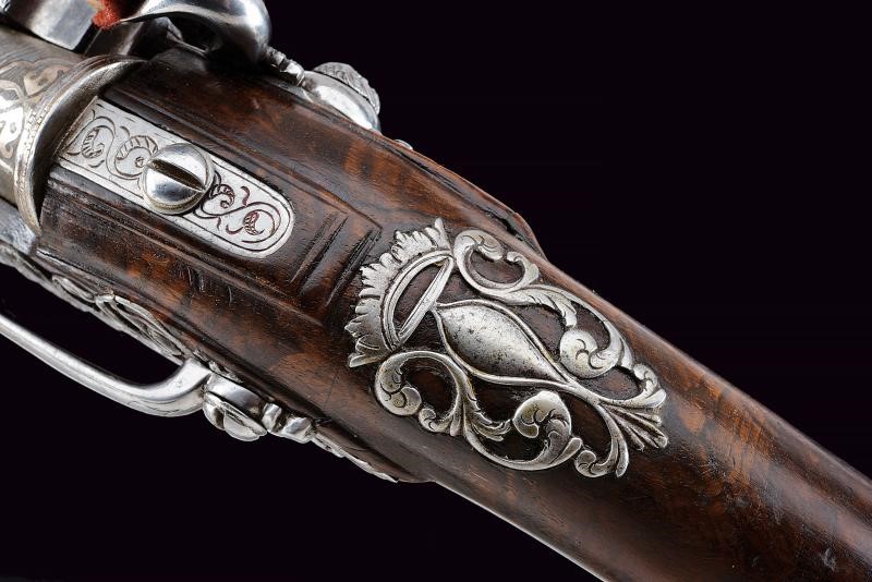 Area Tosco-Emiliana, Paio di pistole alla fiorentina con canne orientali a tromboncino