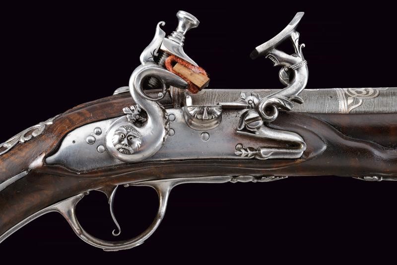 Area Tosco-Emiliana, Paio di pistole alla fiorentina con canne orientali a tromboncino