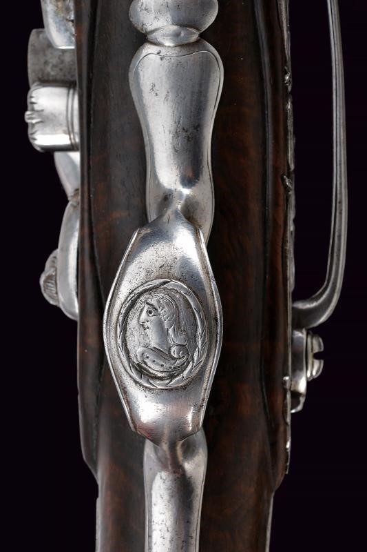 Area Tosco-Emiliana, Paio di pistole alla fiorentina con canne orientali a tromboncino