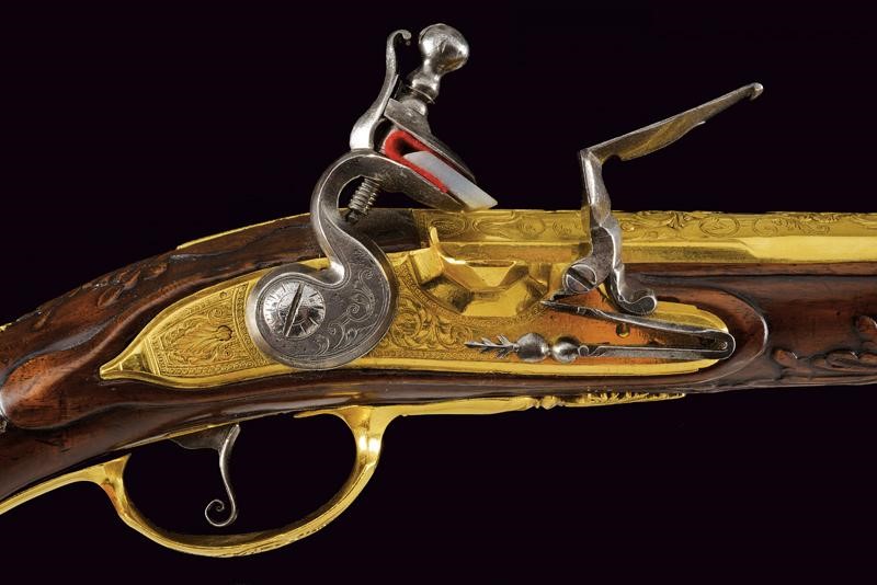 Daniel Thiermay, Paio di pistole a pietra focaia, Parigi, lunghezza 53 cm