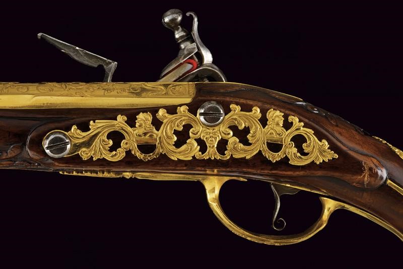 Daniel Thiermay, Paio di pistole a pietra focaia, Parigi, lunghezza 53 cm