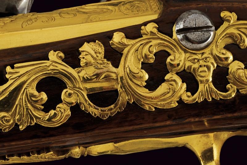 Daniel Thiermay, Paio di pistole a pietra focaia, Parigi, lunghezza 53 cm