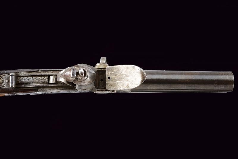 Mazzagatto, Pietra focaia a due canne sovrapposte, calibro 11 mm, Inghilterra