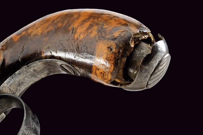 Bel paio di mazzagatti a luminello con baionette a scatto, Belgio, lunghezza totale 26.5 cm
