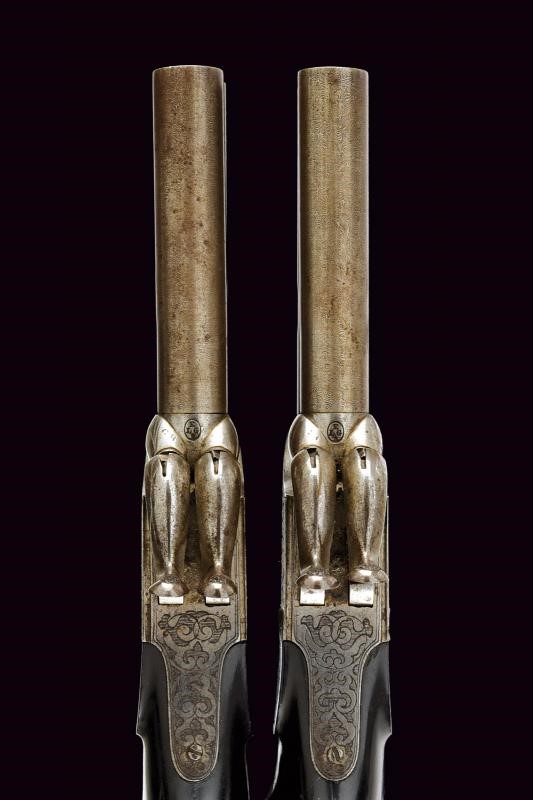 Paio di Mazzagatti a Luminello con Canne Svitabili, Belgio, Lunghezza 19.5 cm