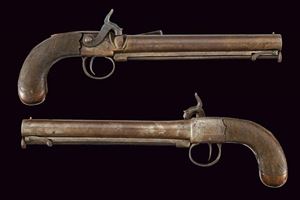 Paio di pistole a luminello firmate Romeo