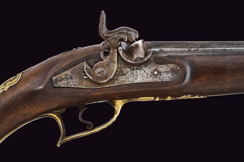 Italia Meridionale, Paio di lunghe pistole a luminello, lunghezza 52.5 cm.