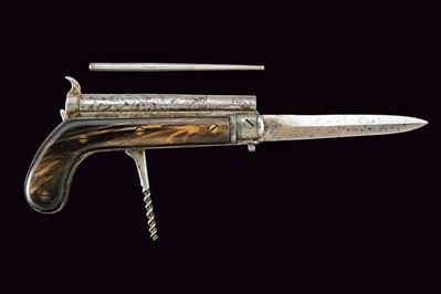 Pistola-coltello a luminello, Europa, lunghezza 15 cm