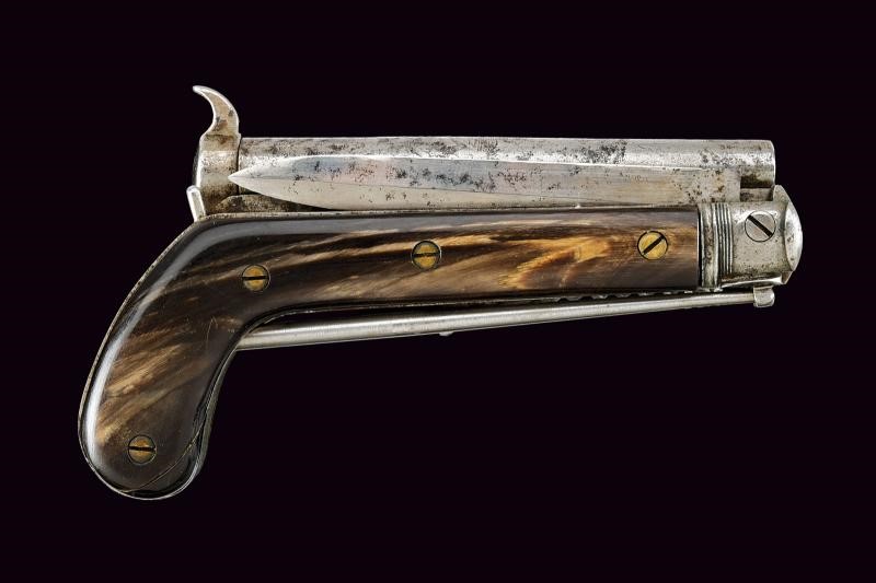Pistola-coltello a luminello, Europa, lunghezza 15 cm