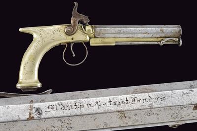 Pistola a luminello, Inghilterra, lunghezza 25.5 cm
