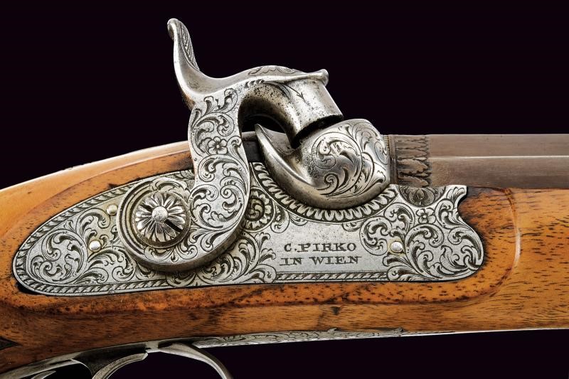 C. Pirko, Pistola a luminello da viaggio, tecnica Vienna