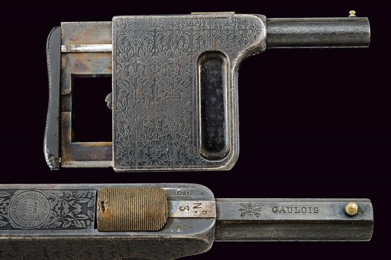 Pistola da palmo Gaulois, St. Etienne, calibro 8 mm, confezione originale