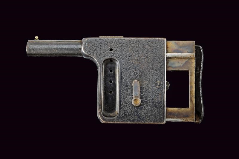 Pistola da palmo Gaulois, St. Etienne, calibro 8 mm, confezione originale