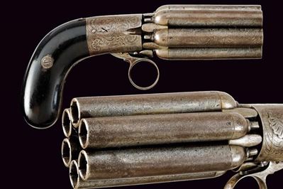Mariette, Pepperbox revolver a luminello, Belgio