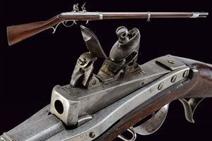 Fucile a pietra focaia a retrocarica Hall Modello 1819 U.S., seconda produzione