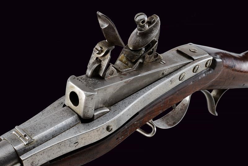 Fucile a pietra focaia a retrocarica Hall, Modello 1819 U.S., seconda produzione, cal. 52