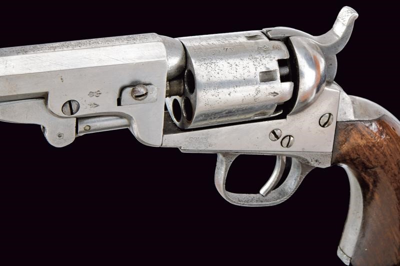 Colt, Model 1849 Pocket Revolver, cassa in legno con accessori