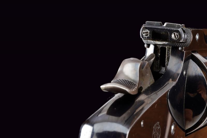 S&W, Rarissimo New Model No. 3 Single Action Revolver con canna aggiuntiva da 8 pollici