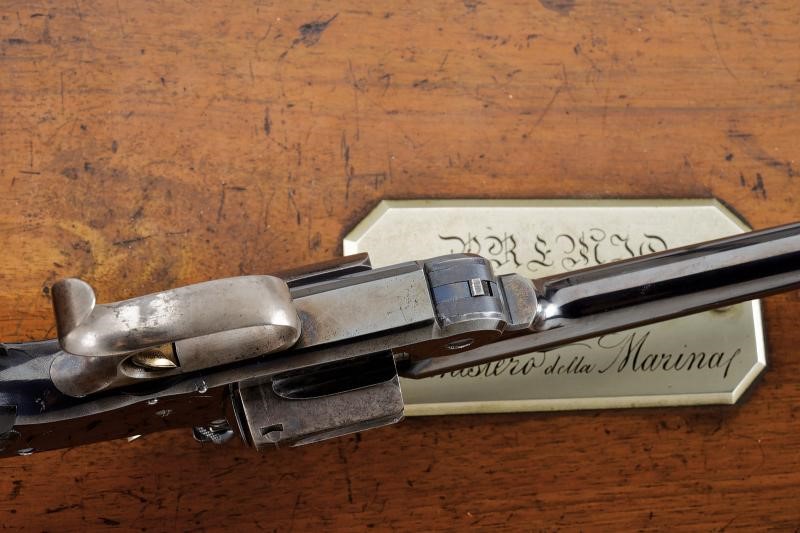 S&W, Rarissimo New Model No. 3 Single Action Revolver con canna aggiuntiva da 8 pollici