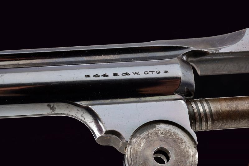 S&W, Rarissimo New Model No. 3 Single Action Revolver con canna aggiuntiva da 8 pollici
