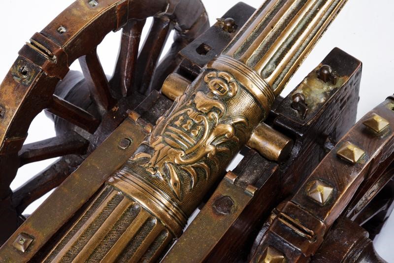 Francia, Paio di rari modelli di cannone in bronzo