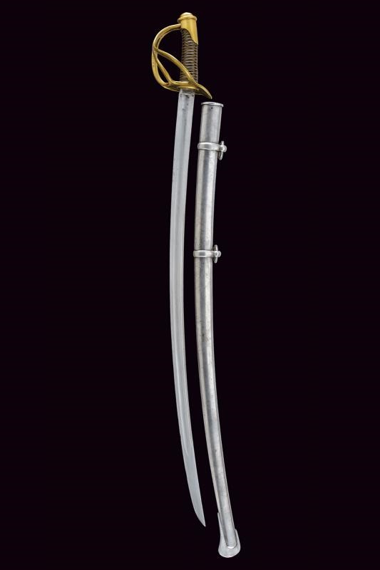 Sciabola da truppa di cavalleria leggera, Francia, Mod. 1822, lunghezza 107,3 cm.