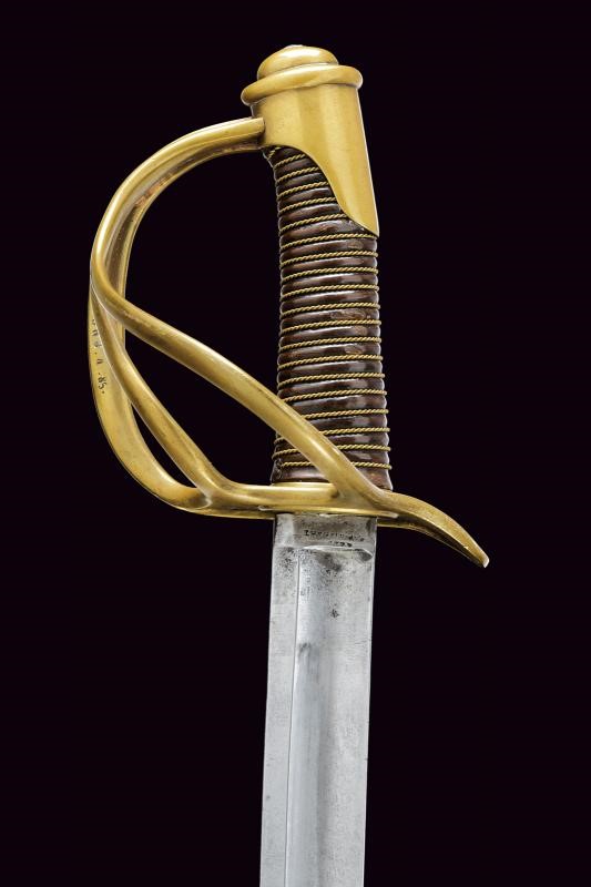 Sciabola da truppa di cavalleria leggera, Francia, Mod. 1822, lunghezza 107,3 cm.